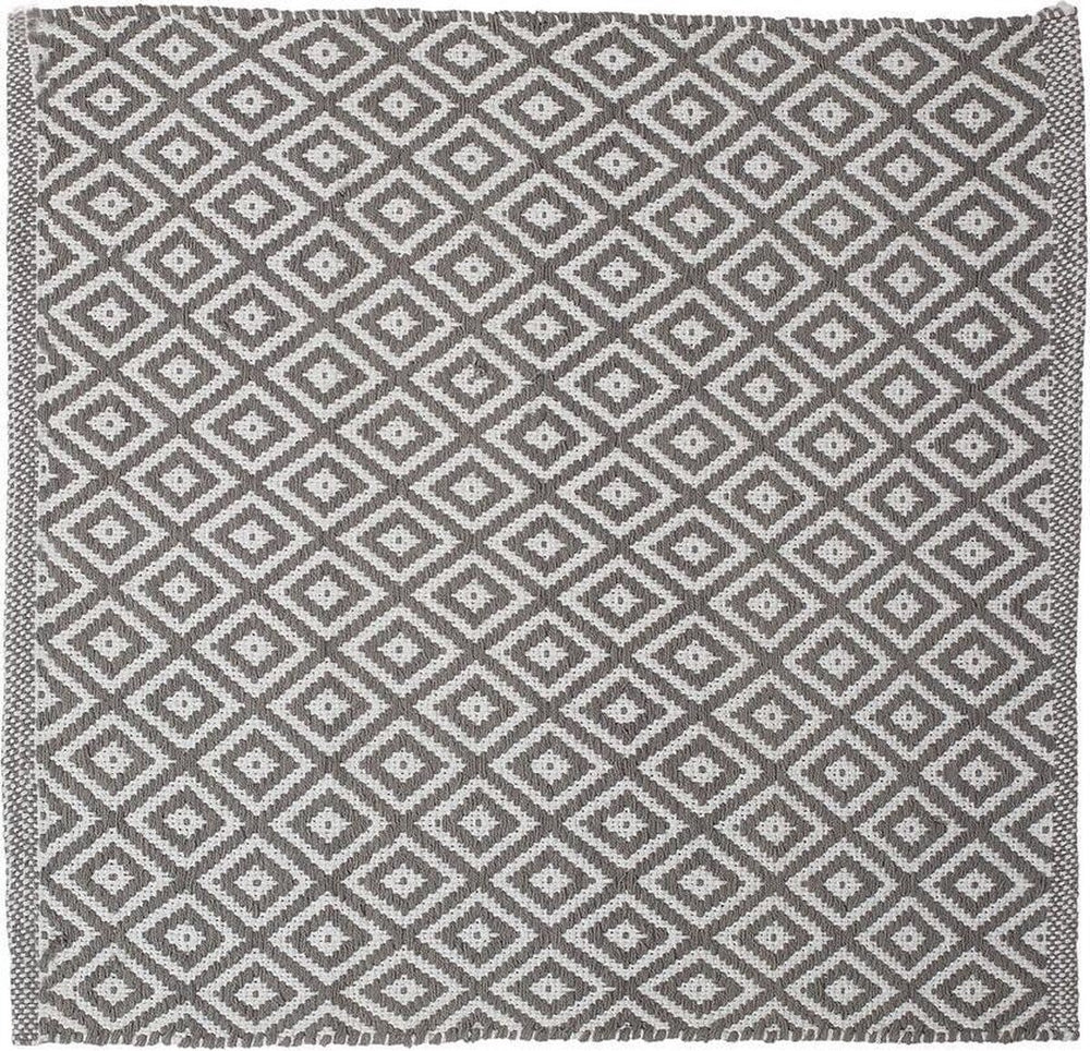 Sealskin - trellis badmat 60x60 cm - katoen - grijs