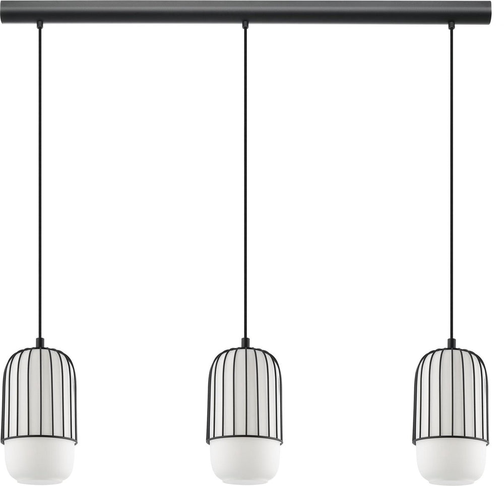 Eglo muleges hanglamp - e27 - 96 cm - zwart wit
