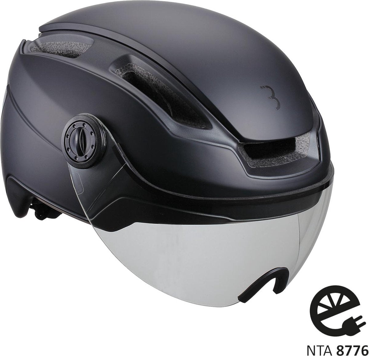 Bbb cycling speed pedelec helm met vizier - medium 52 - 58 cm - nta 8776 gecertificeerd - fietshelm dames elektrische fiets - indra faceshield smoke transparant - bhe-56f