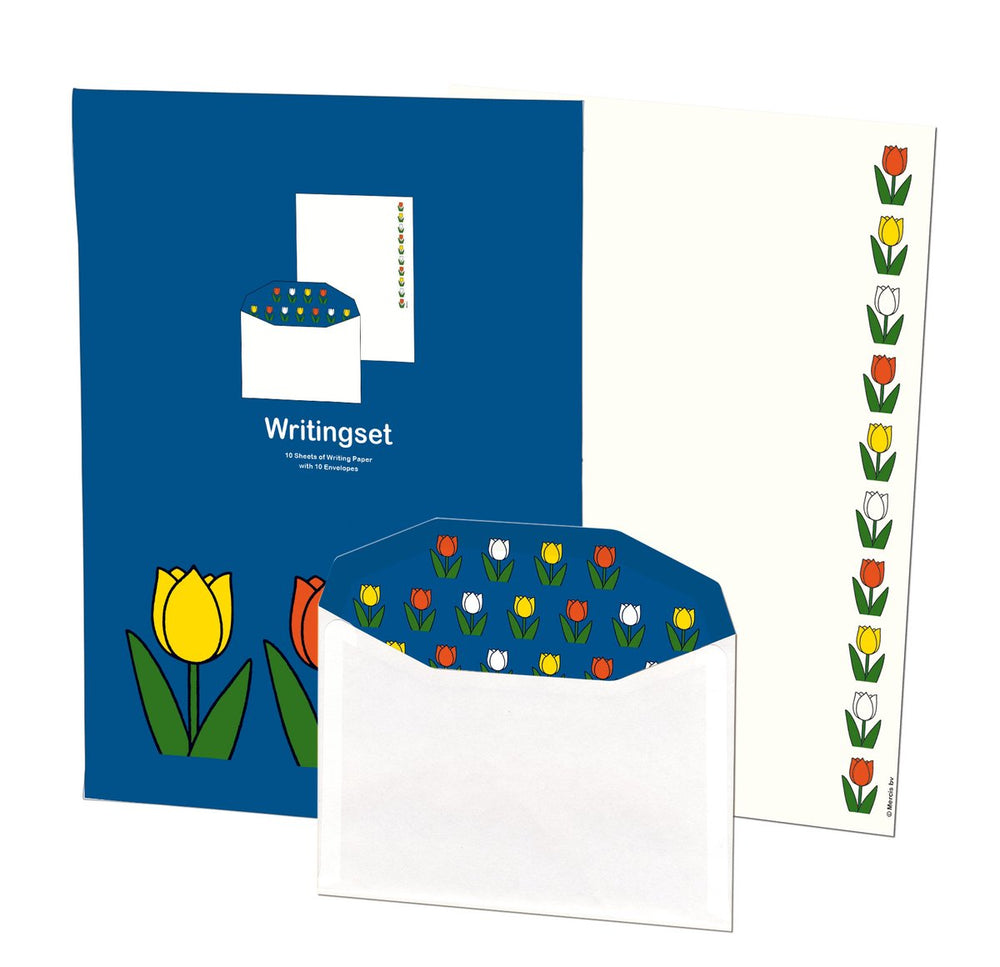 Briefpapier met enveloppen: tulpen, dick bruna