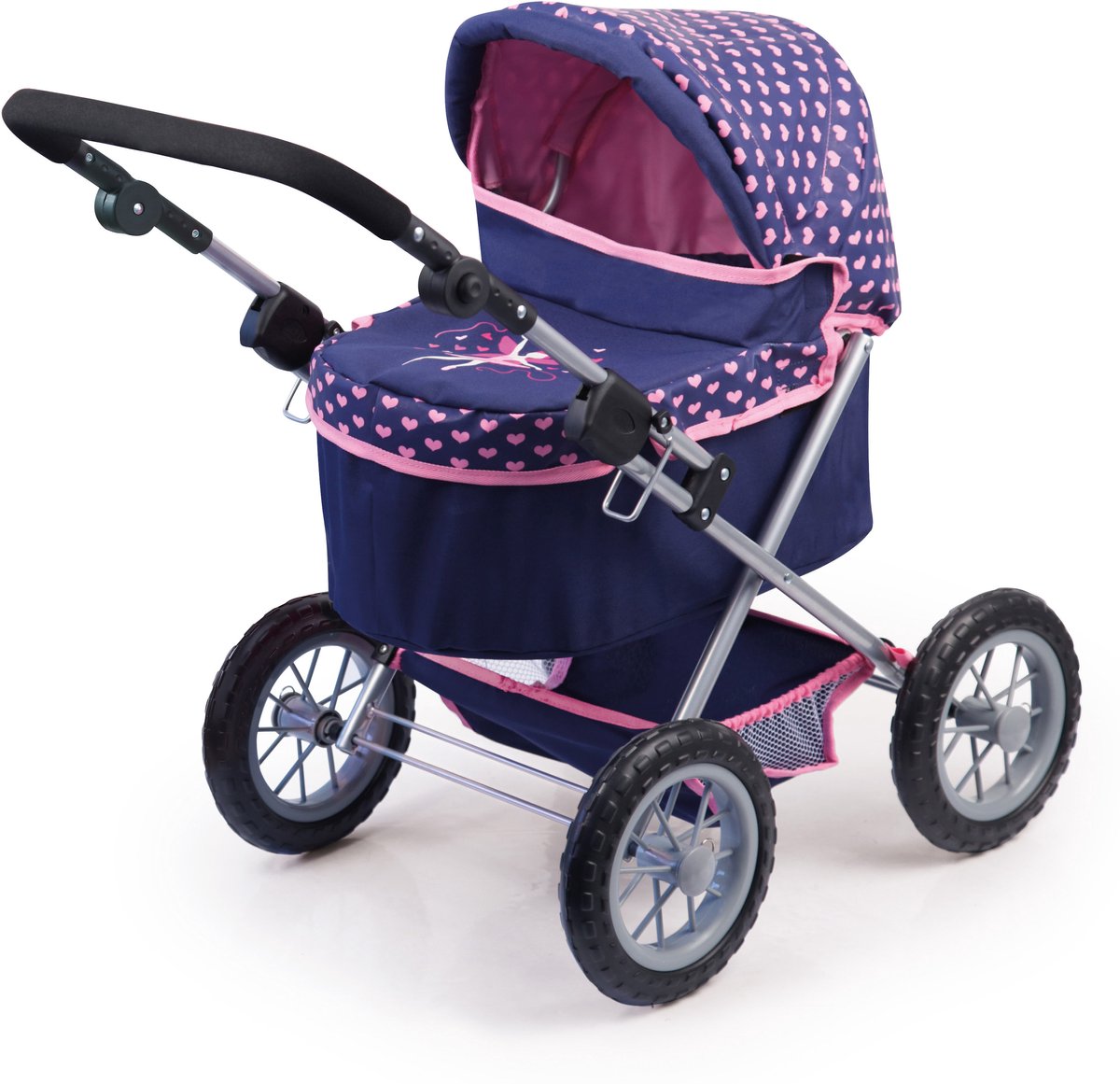 Bayer design - poppenwagen trendy - blauw en roze