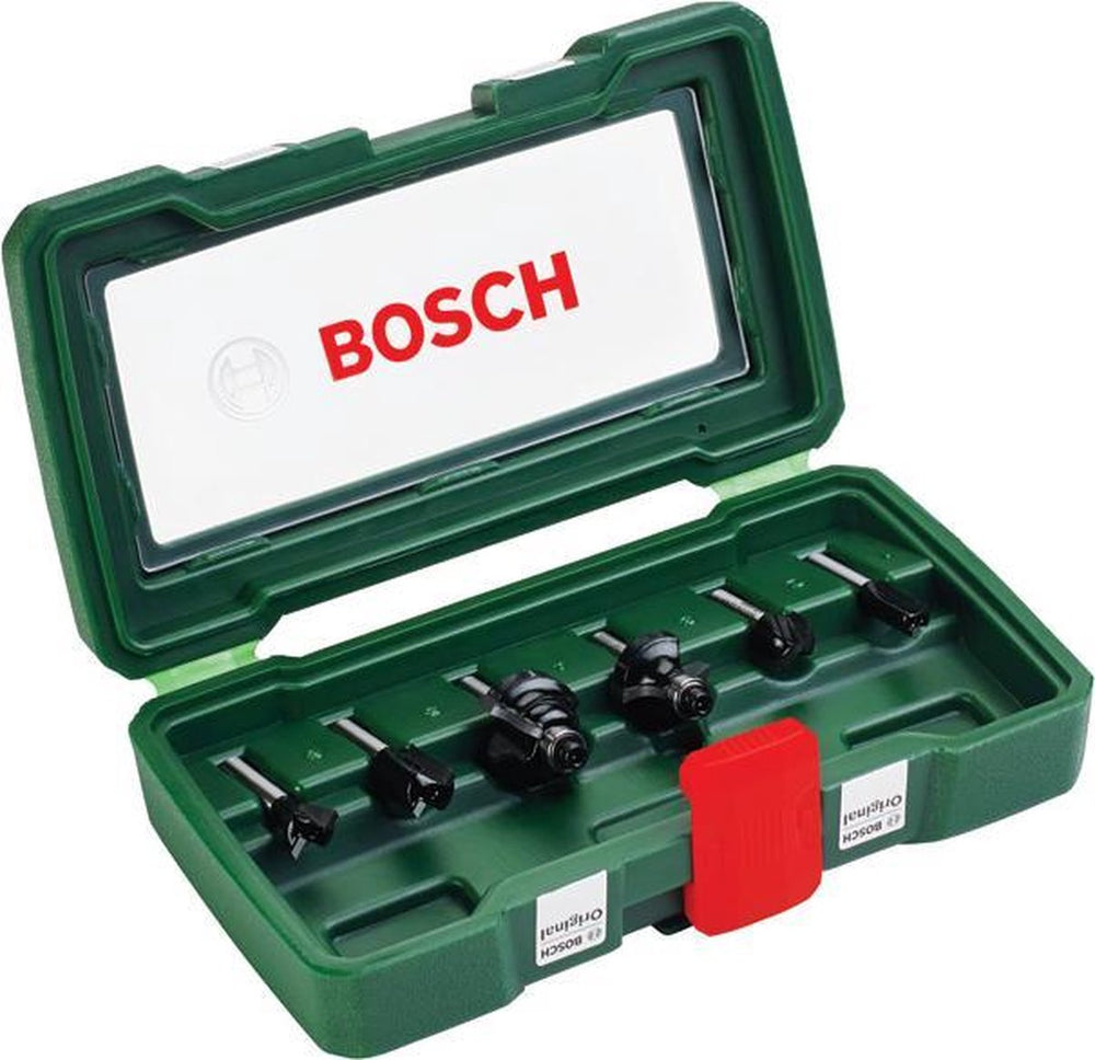 Bosch set hm-houtfrezen 6-delig - diameter 6 mm
