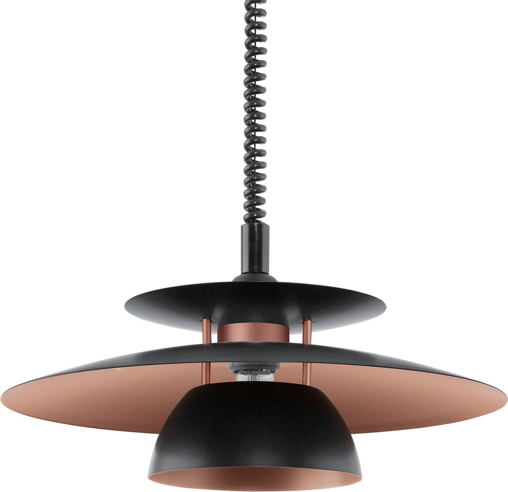 Eglo brenda hanglamp - e27 - ø 43 cm - zwart koper