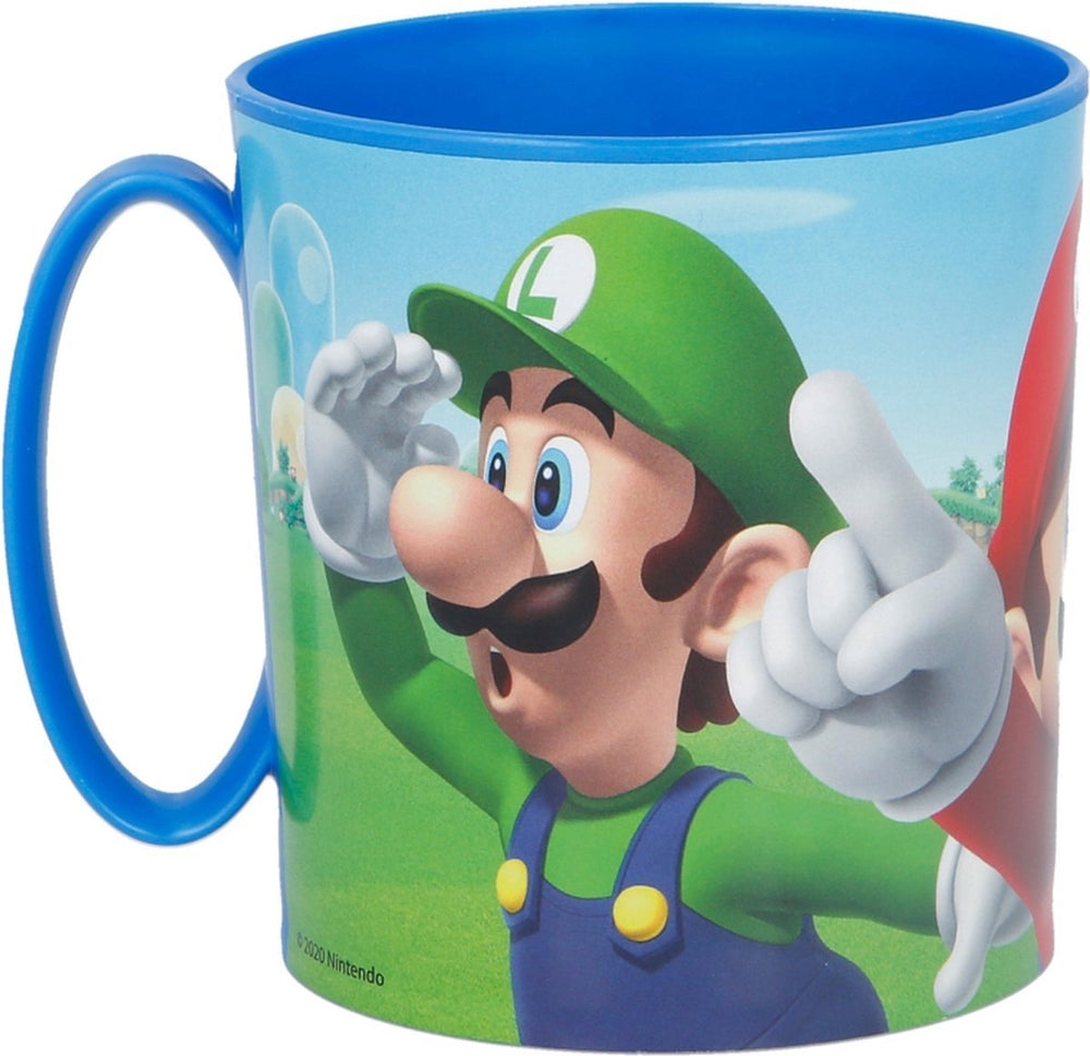 Stor nintendo super mario plastic beker met mario yoshi en luigi
