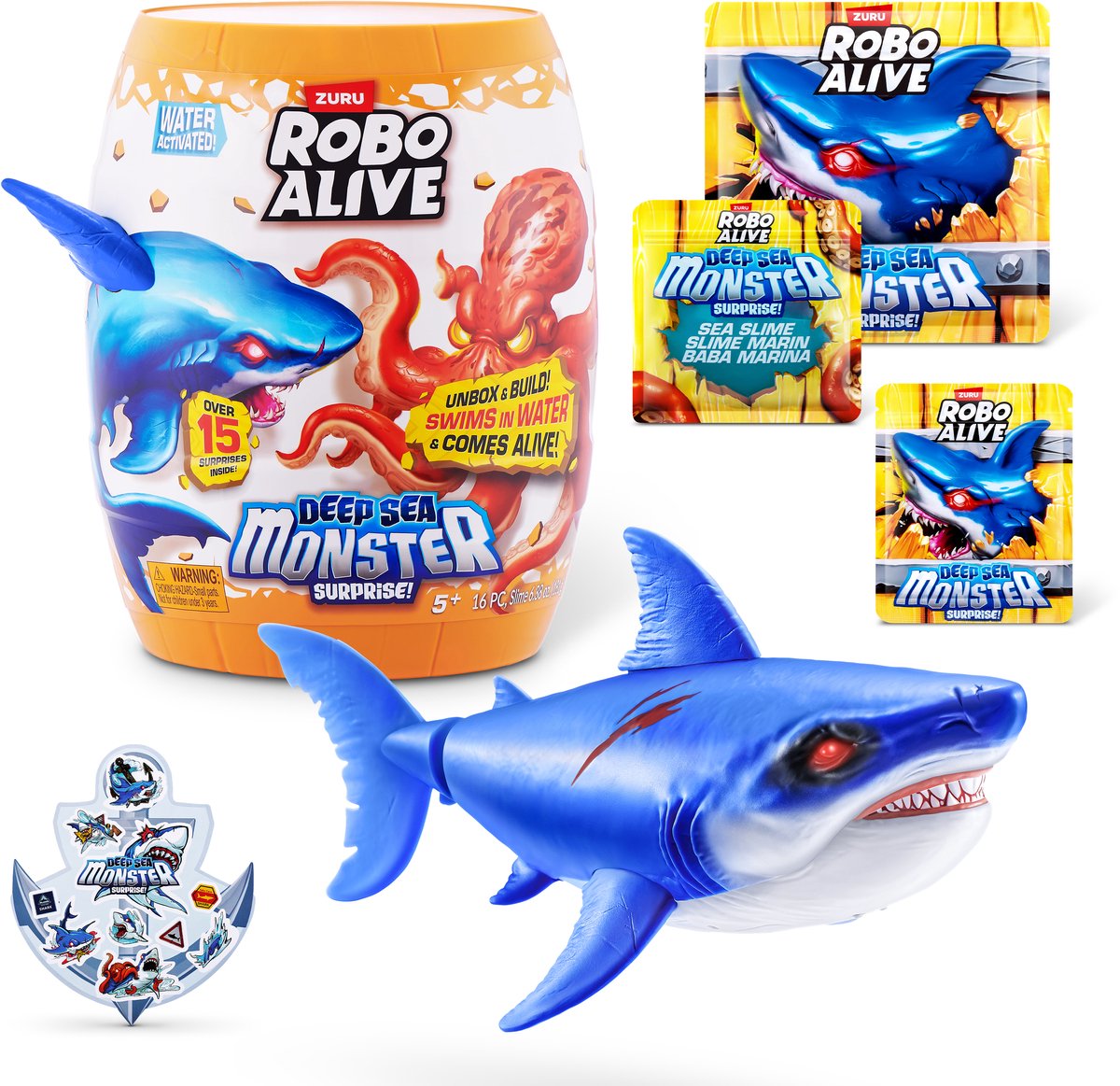 Robo alive zuru deep sea monster surprise + licht assorti