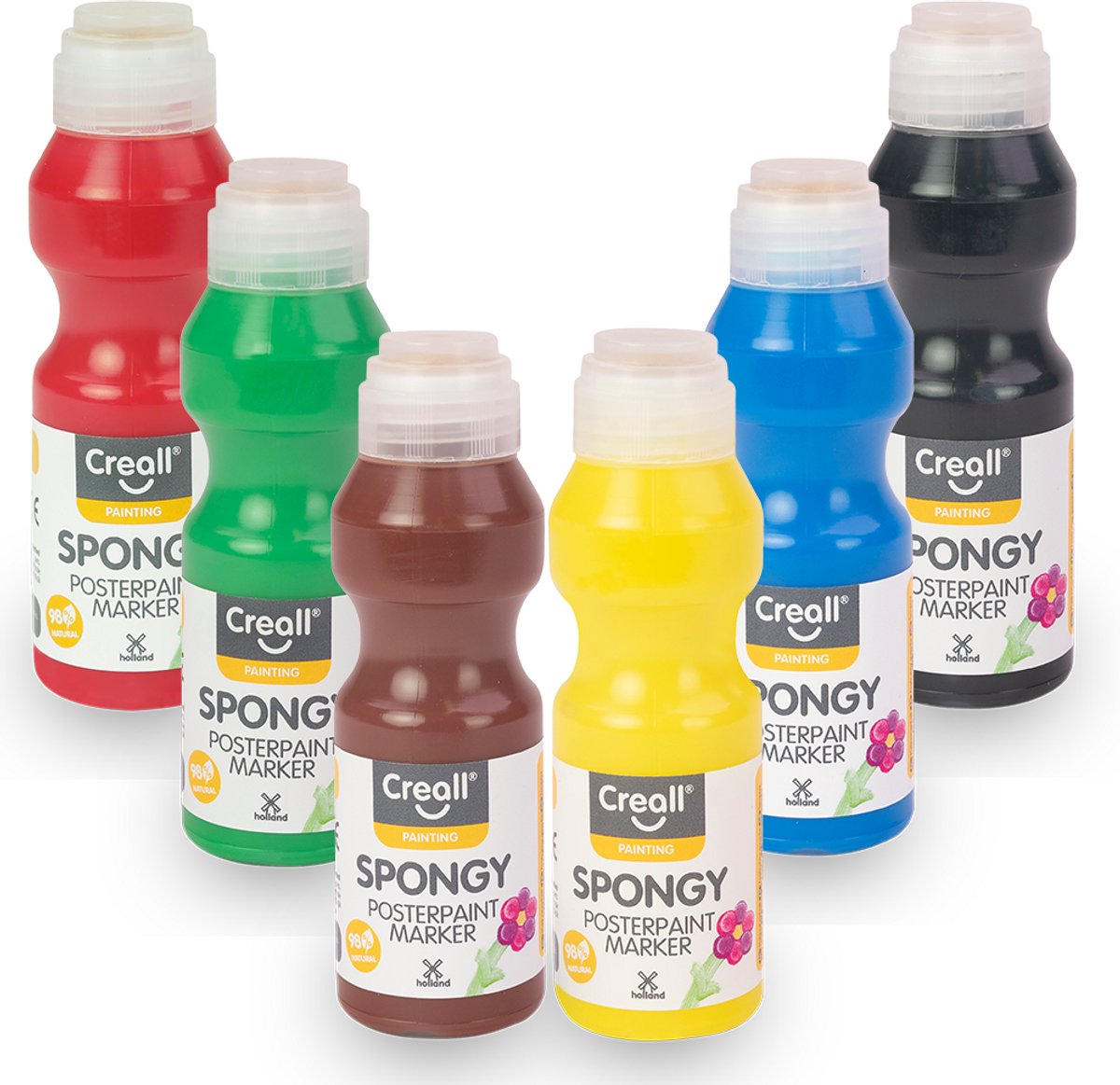 Creall Sponsachtige Verfstiften, 6x70ml