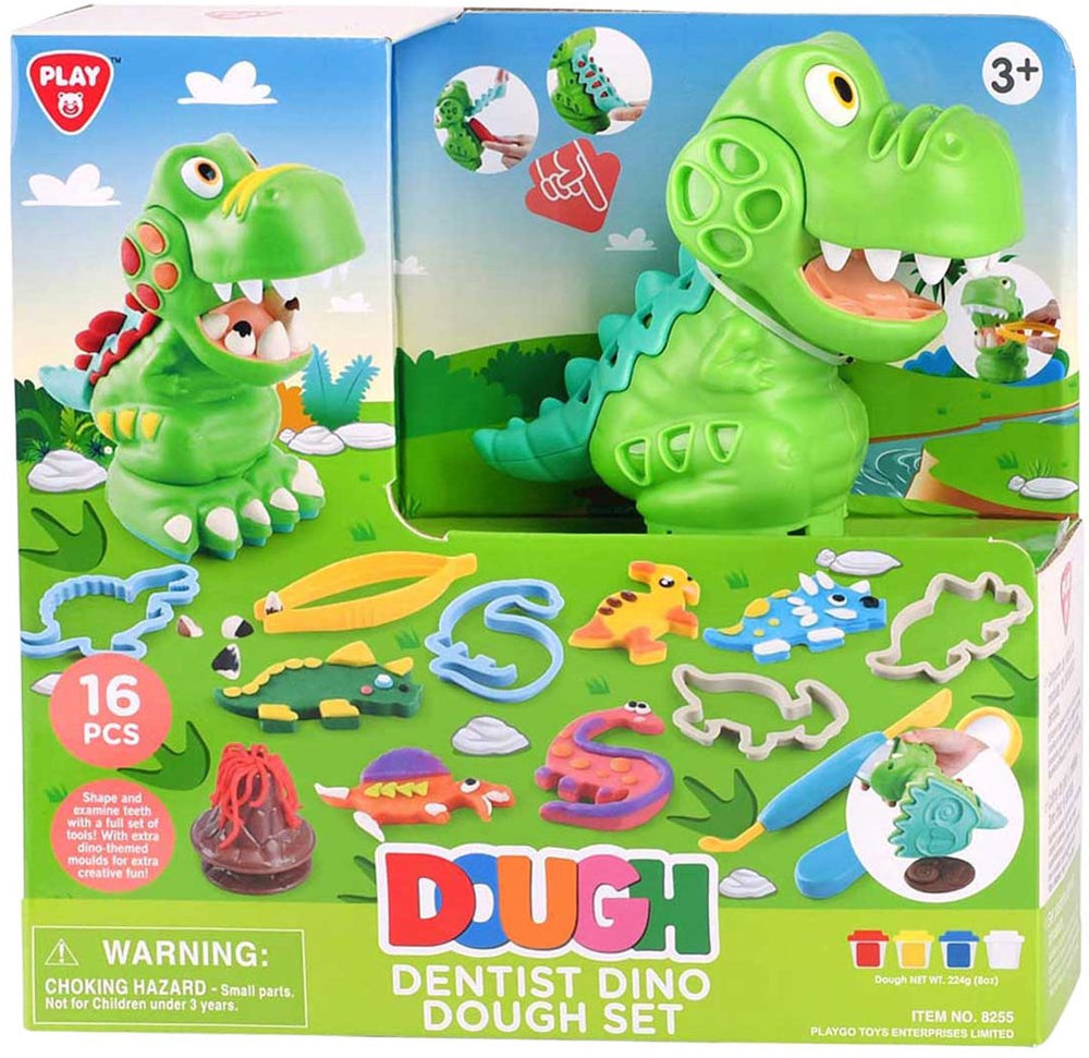 Playgo dino tandarts kleiset - klei speelset voor kinderen.