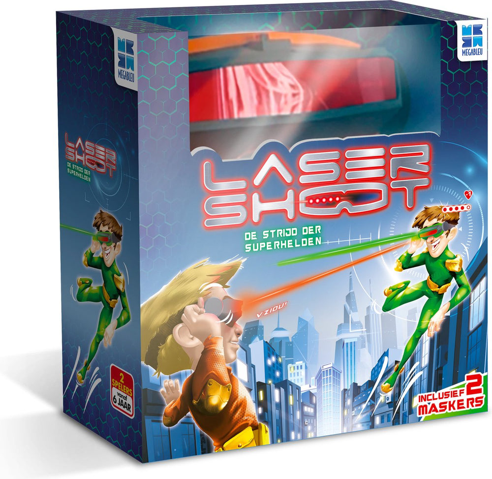 Megableu laser shoot - spannend actiespel voor kinderen - lasergame met elektronische bril - vanaf 6 jaar - indoor outdoor