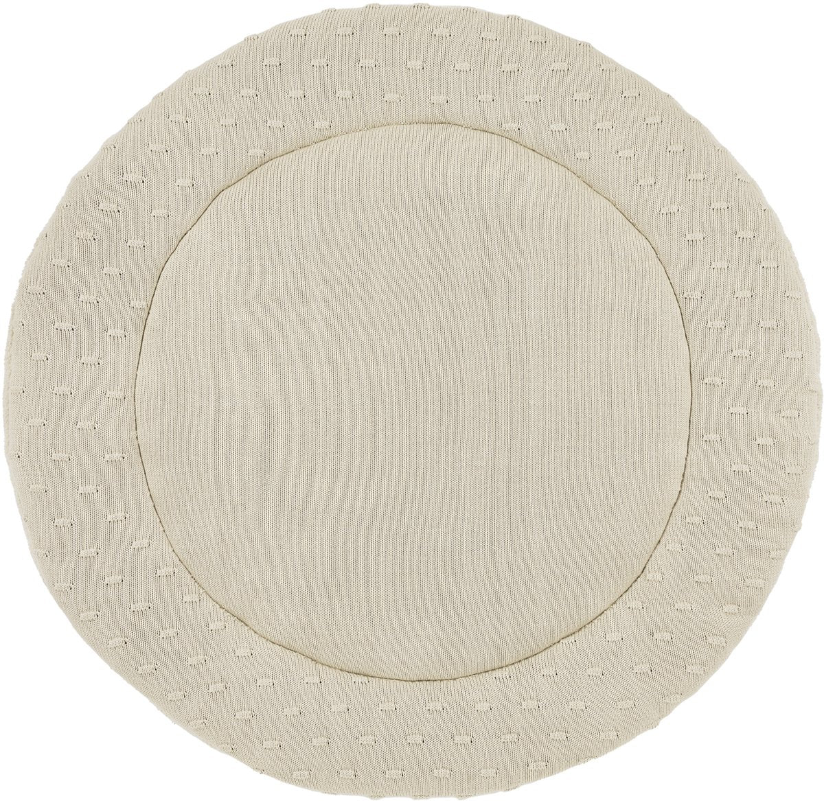 Meyco baby knots boxkleed rond - ⌀95cm - soft sand