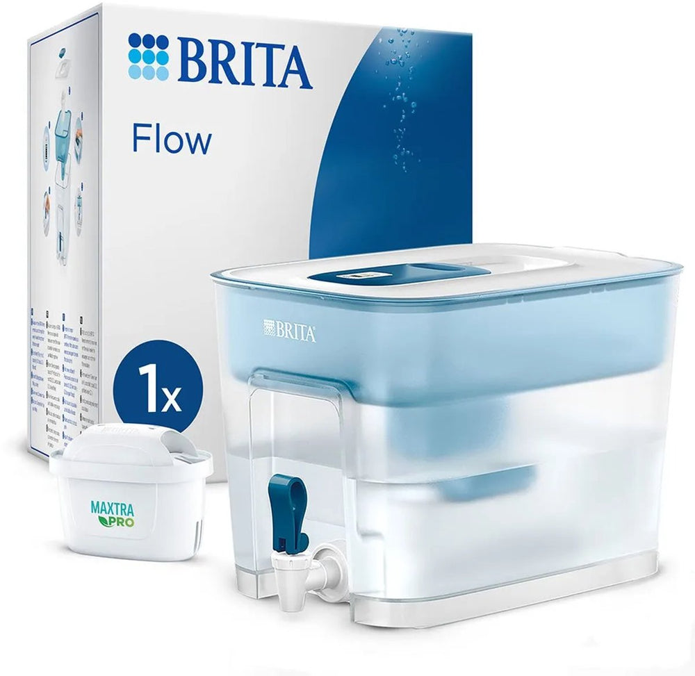 Brita - waterfilterkan - flow cool - waterfilter - waterdispenser - 8.2l - blauw - incl. 1 maxtra pro all-in-1 filterpatroon