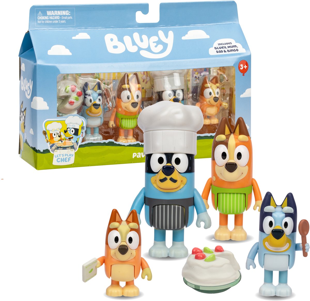 Moose toys bluey dessert speelset - 4 figuren