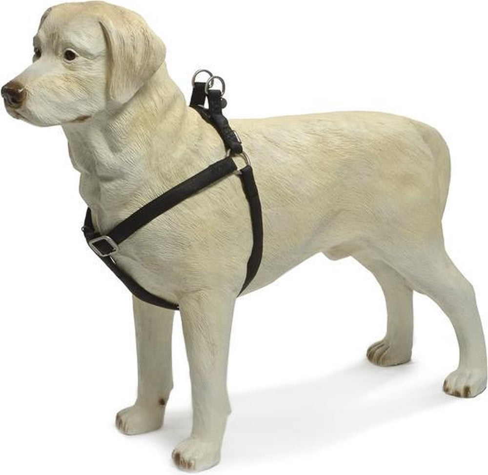 Beeztees - hondentuig - mac leather - zwart - 50-75 cm