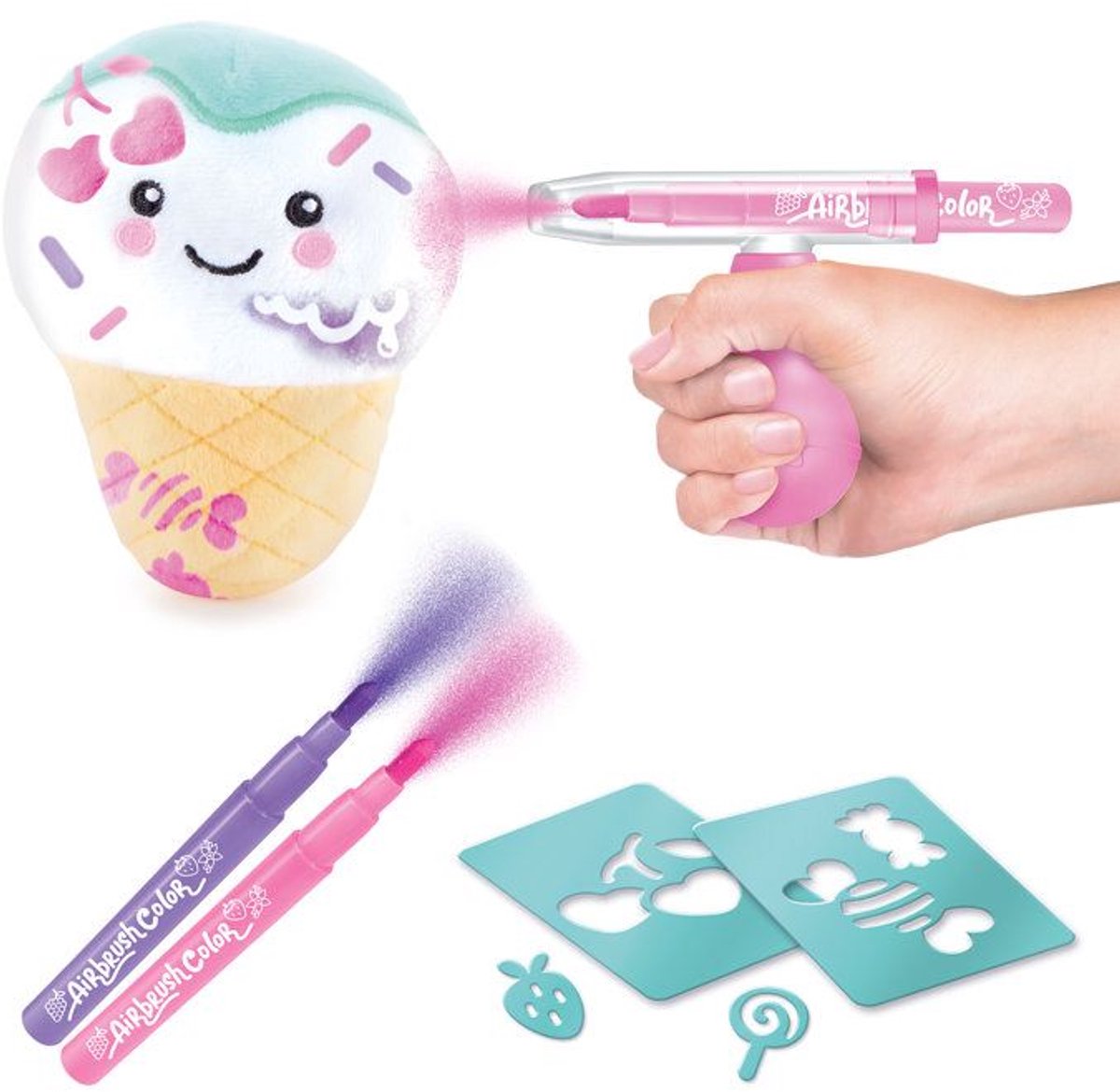 Canal toys airbrush plush - food'tastic mini 1-pack