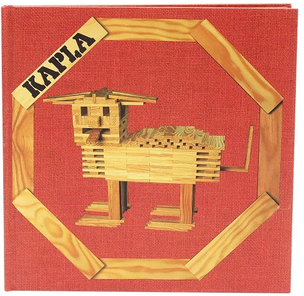 Kapla - kleur - constructiespeelgoed - rood - voorbeeldboek