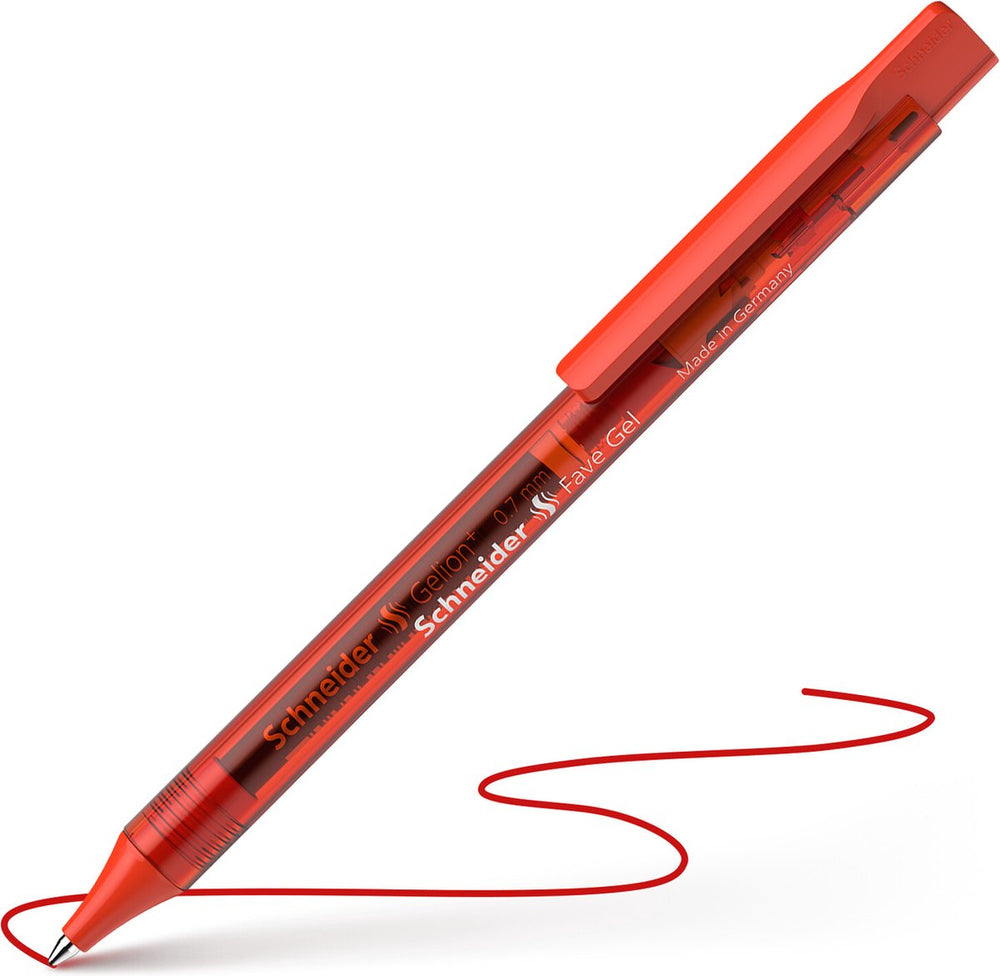 Schneider schrijfwaren schneider gelpen - fave - rood - 0.4mm - s-101102-20