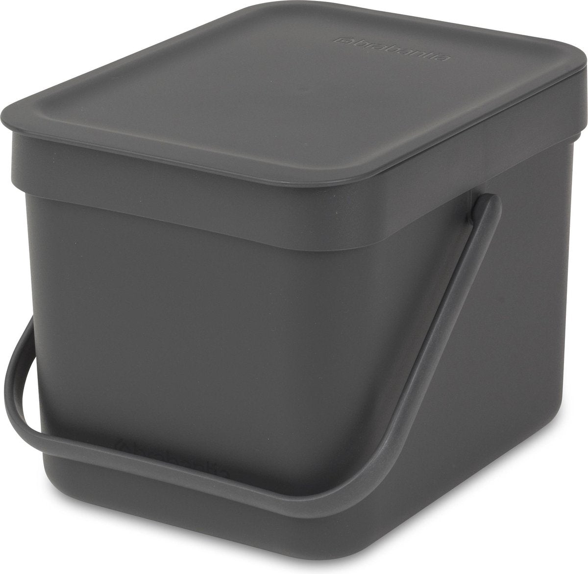 Brabantia sort go prullenbak - 6 liter - dark grey
