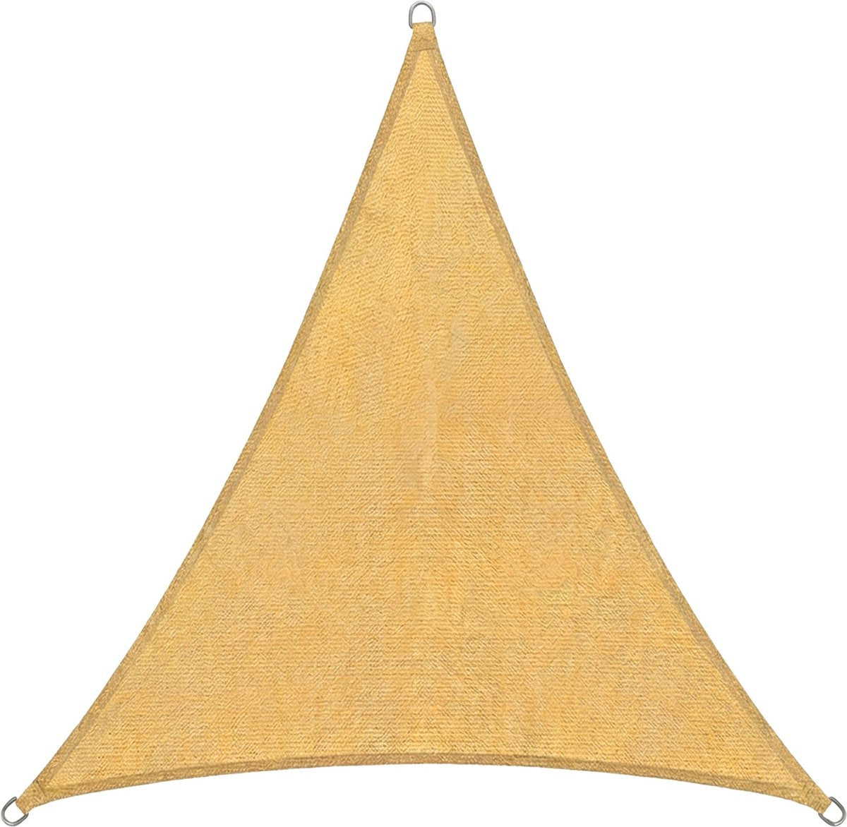 Abbey camp schaduwdoek - hdpe - 3.6x3.6x3.6m - zonnedoek - zand - rvs ringen - murcia-360