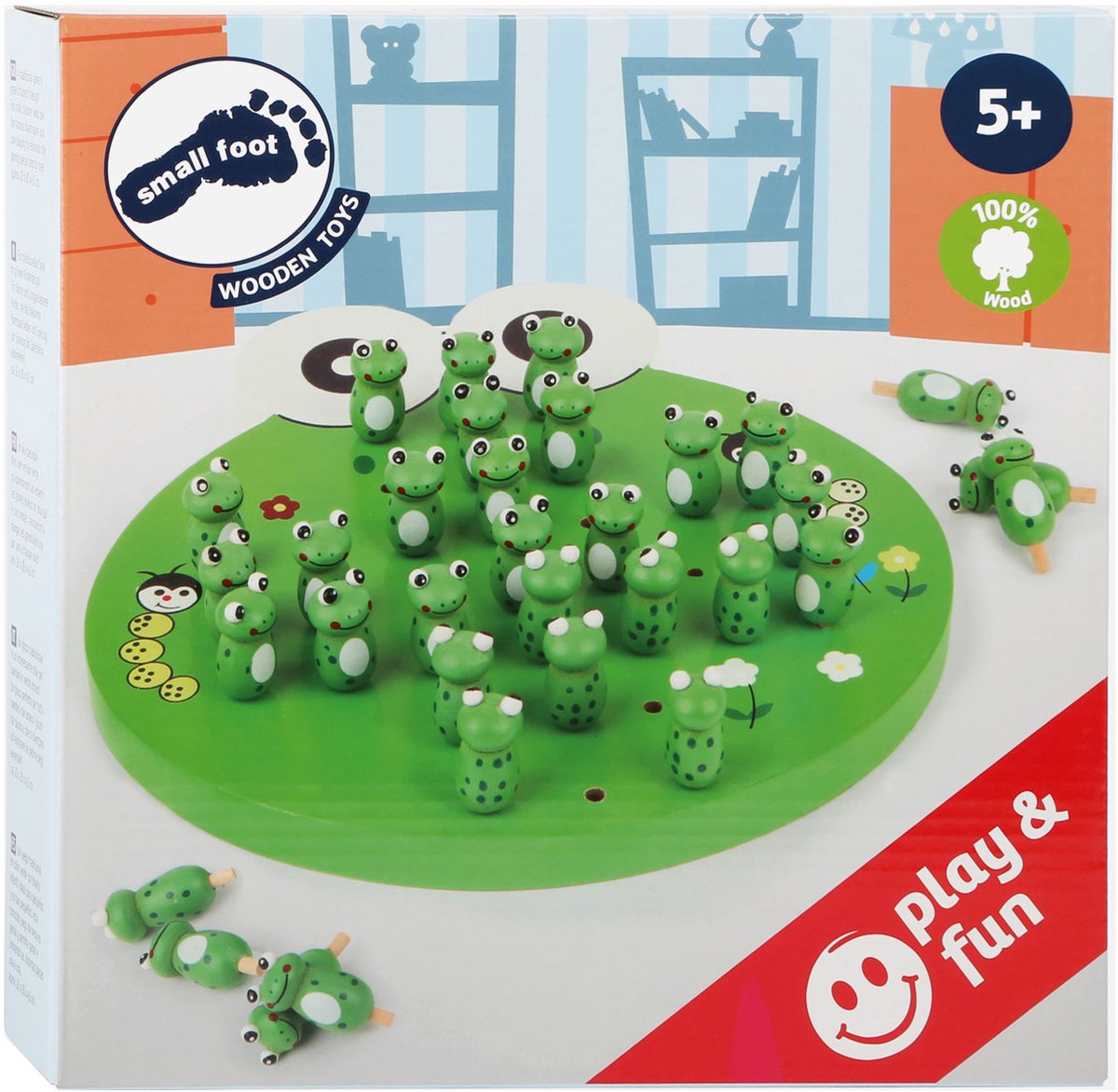 Small foot - wooden game solitaire frog