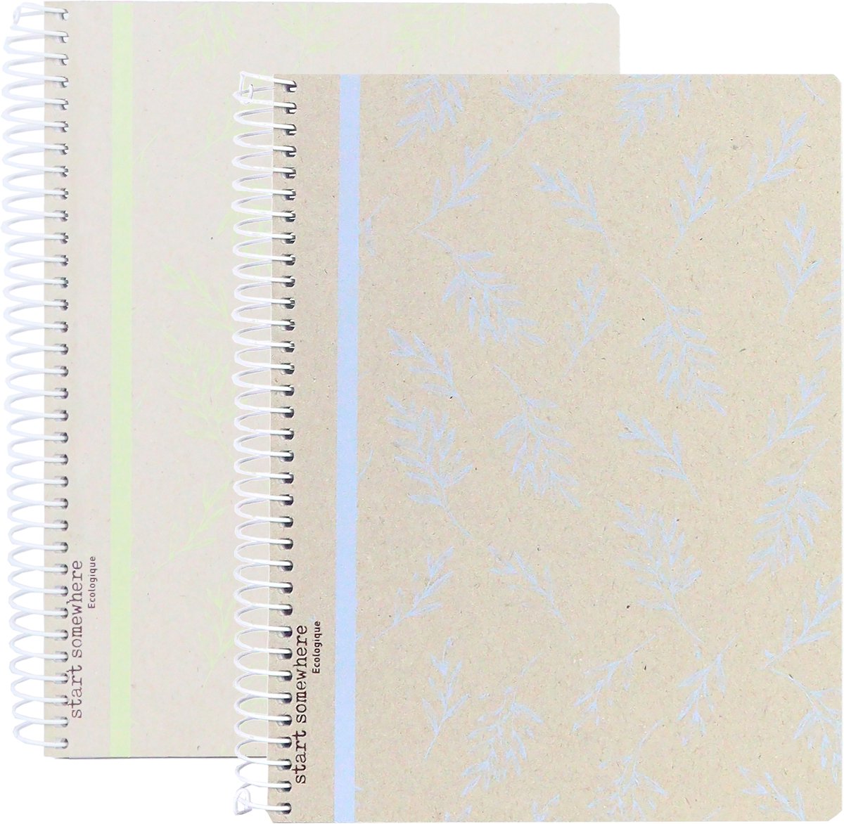 Kangaro spiraalblok - ecologique - formaat a5 - met lijn - 2 stuks - an-116106-b