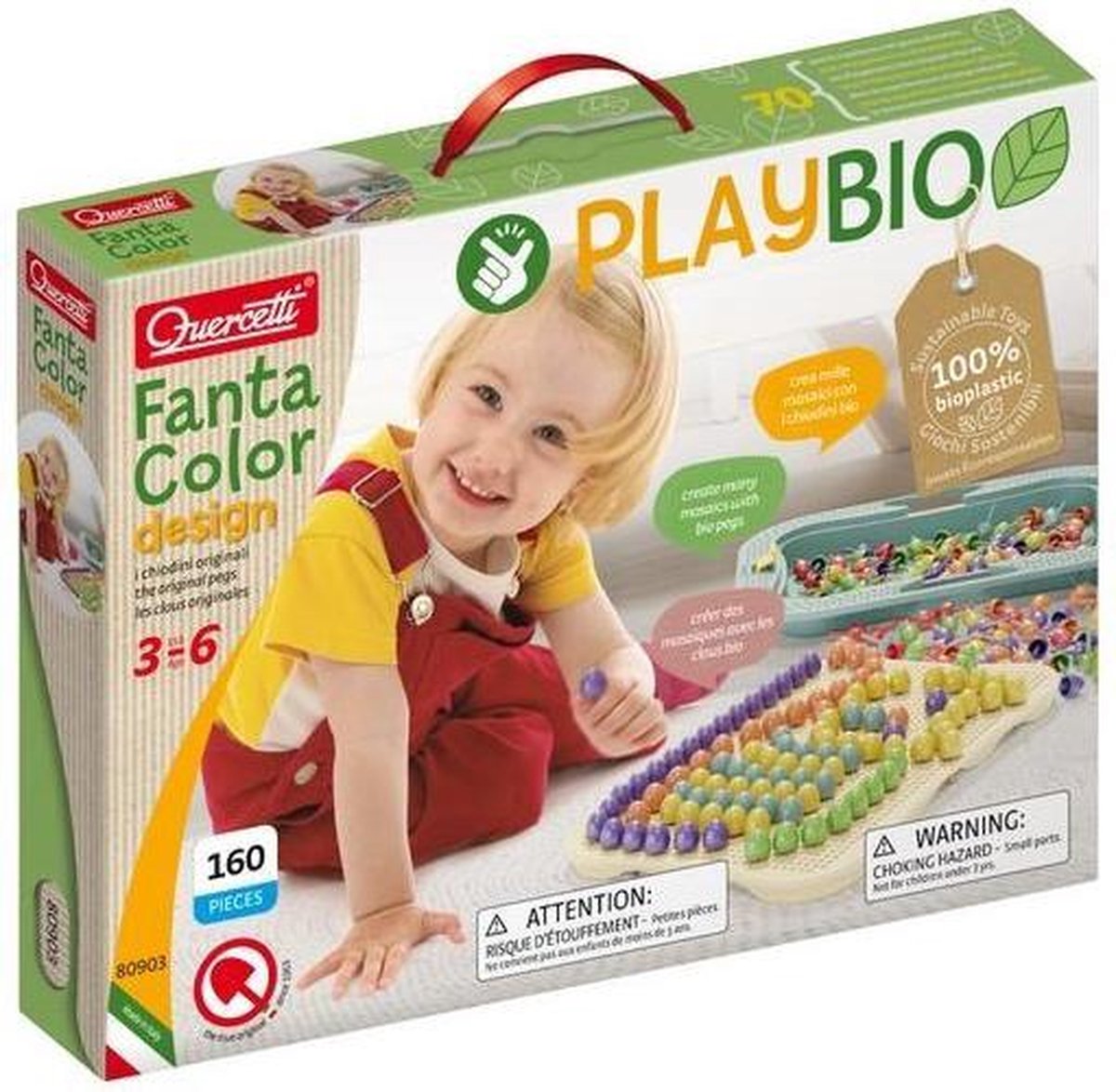 Quercetti playbio fantacolor design, 160dlg