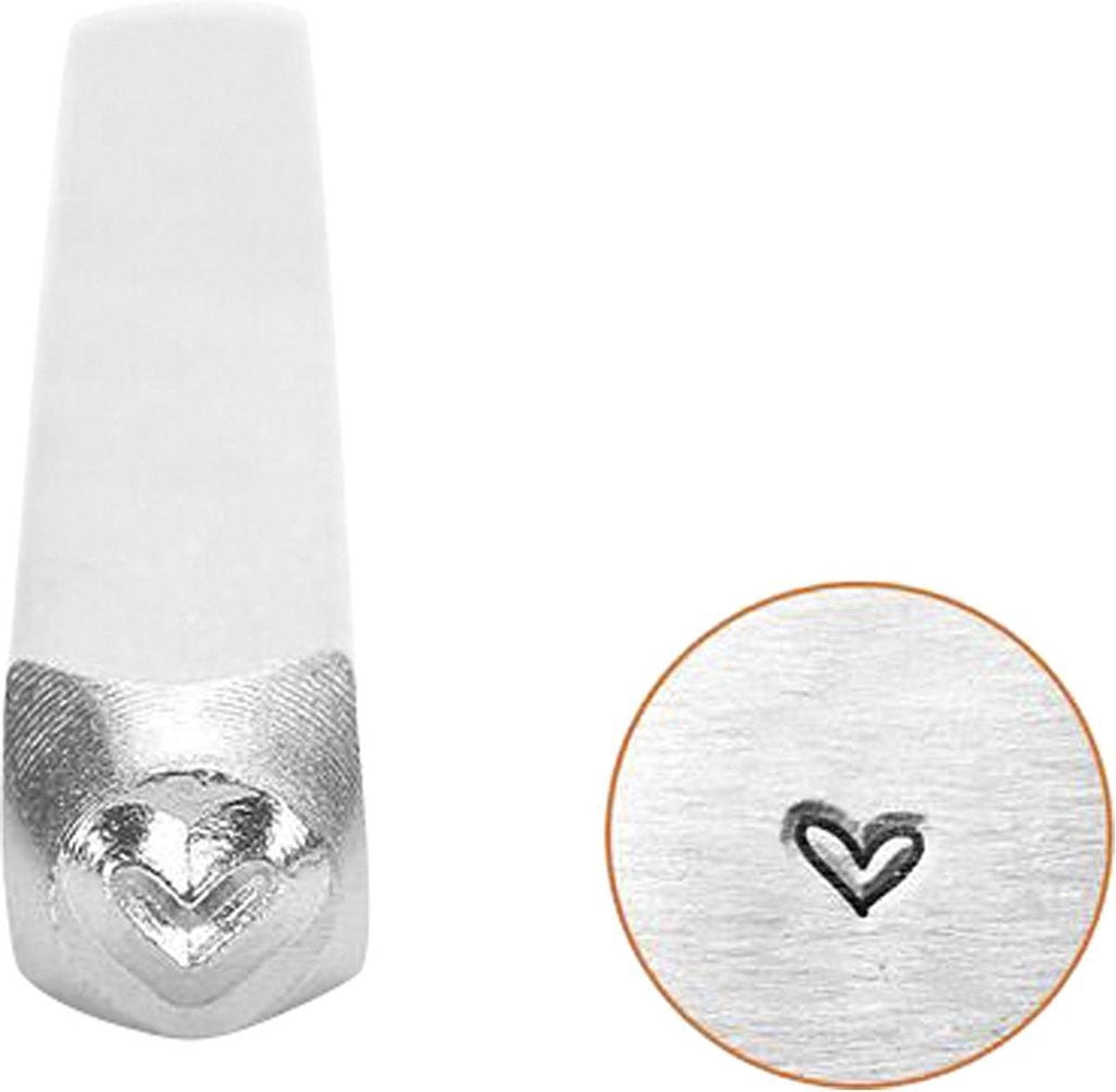 Impressart embossing stempel - hartvormig embossing stempel - diy stempelset - creatief stempel gereedschap - hobby embossing tool - papieren decoratie stempel - handgemaakte stempel - 65 mm - 1 stuk