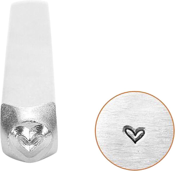 Impressart embossing stempel - hartvormig embossing stempel - diy stempelset - creatief stempel gereedschap - hobby embossing tool - papieren decoratie stempel - handgemaakte stempel - 65 mm - 1 stuk