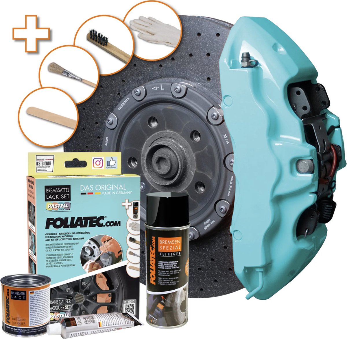 Foliatec remklauwlakset - pepper mint - 3 componenten