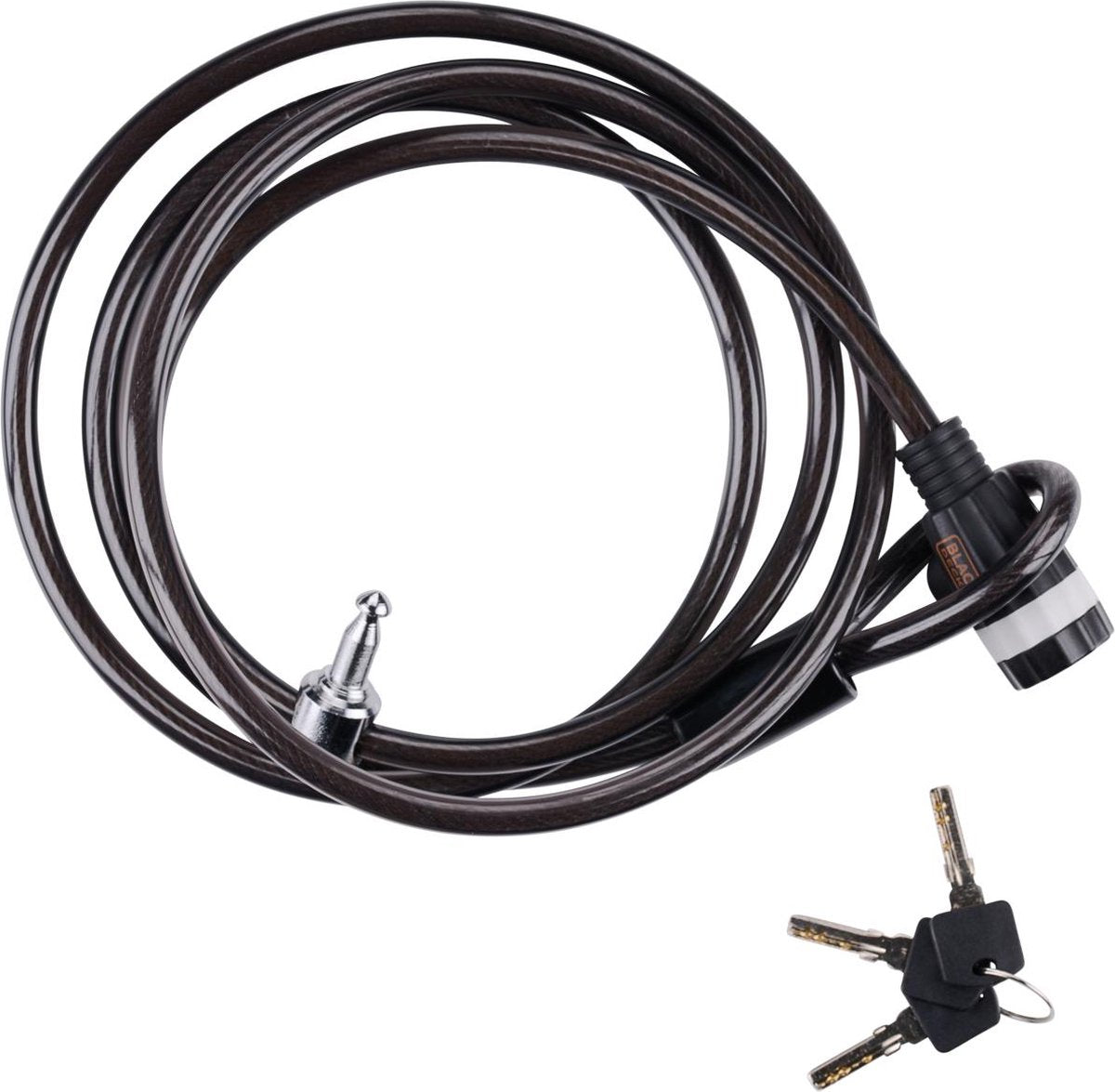 Black+decker kabelslot bxchbl7005 - familie fietsslot - geschikt voor fiets, motor en scooter - lengte 240 cm - temperaturen tot -20ºc - zwart