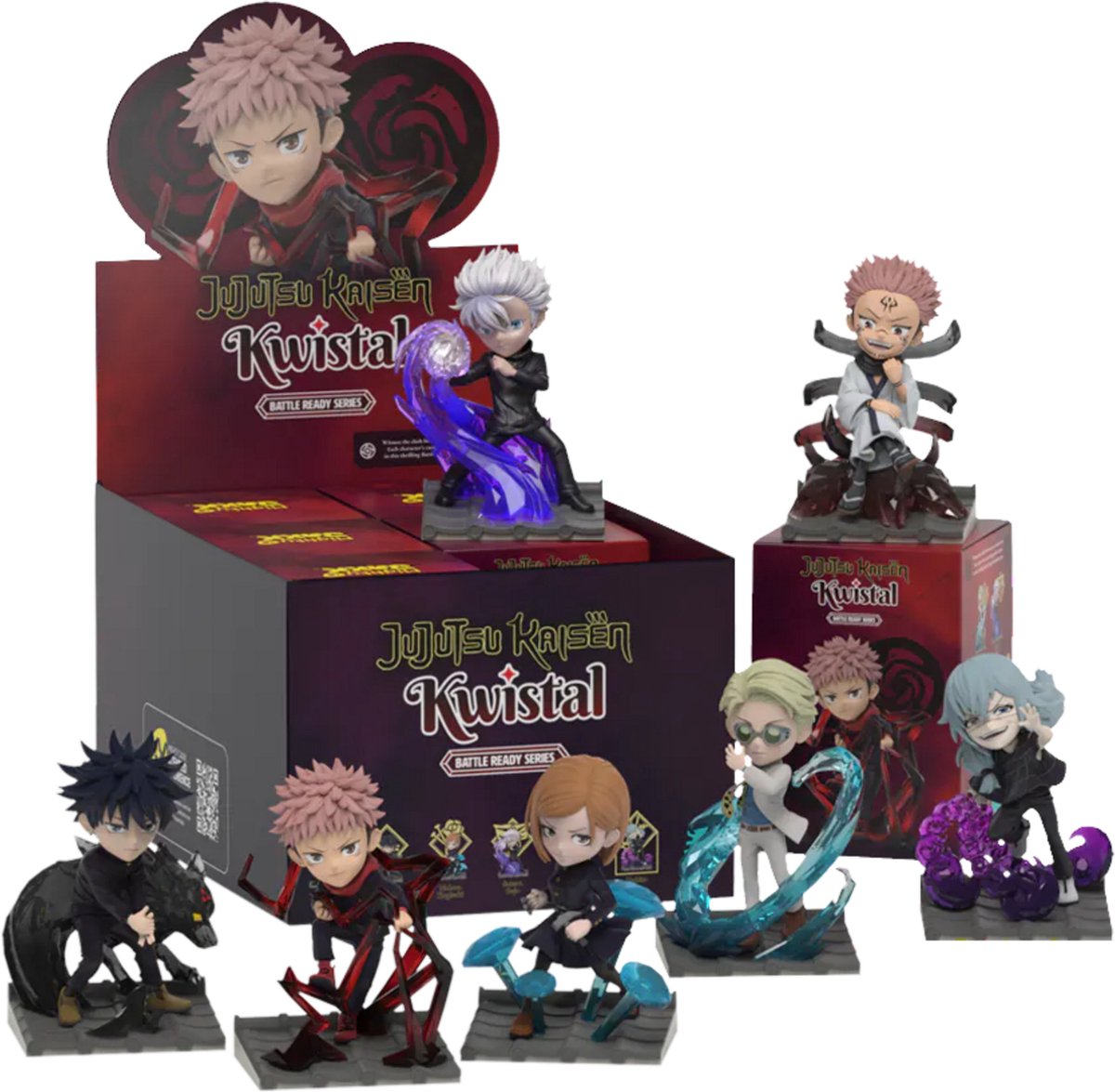 Mighty jaxx kwistal fwenz: jujutsu kaisen (battle ready) - blindbox