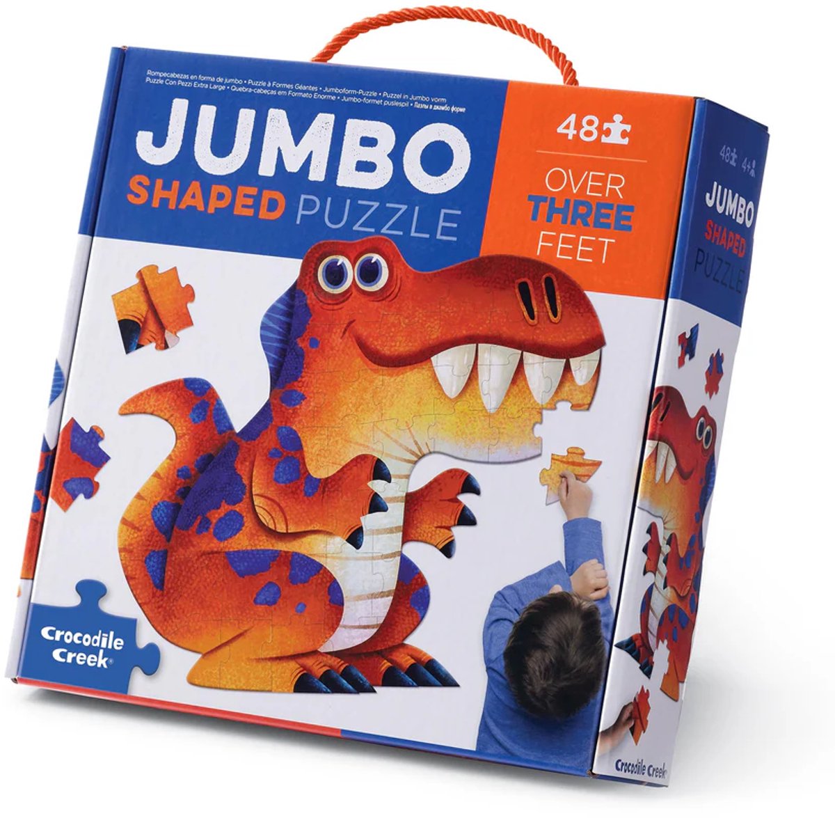 Crocodile creek jumbo puzzel dinosaurus - 48 stukjes