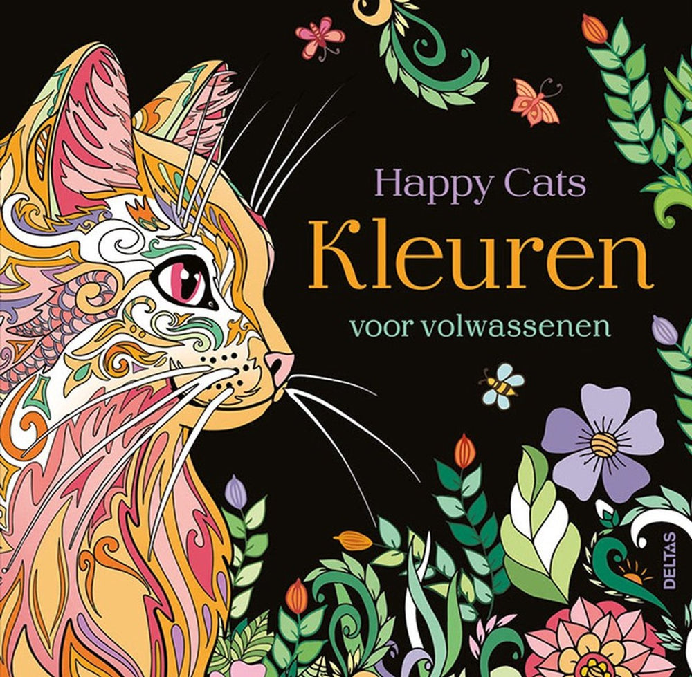 Deltas happy cats - kleuren voor volwassenen