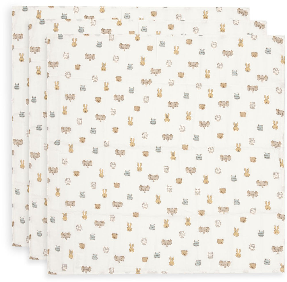 Jollein hydrofiele doek small 70x70cm jollies (3pack)