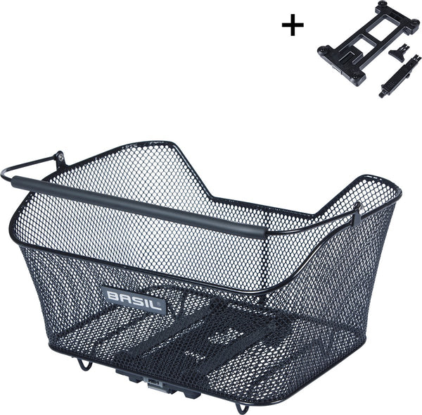 Basil Base M MIK - fietsmand - achterop - zwart