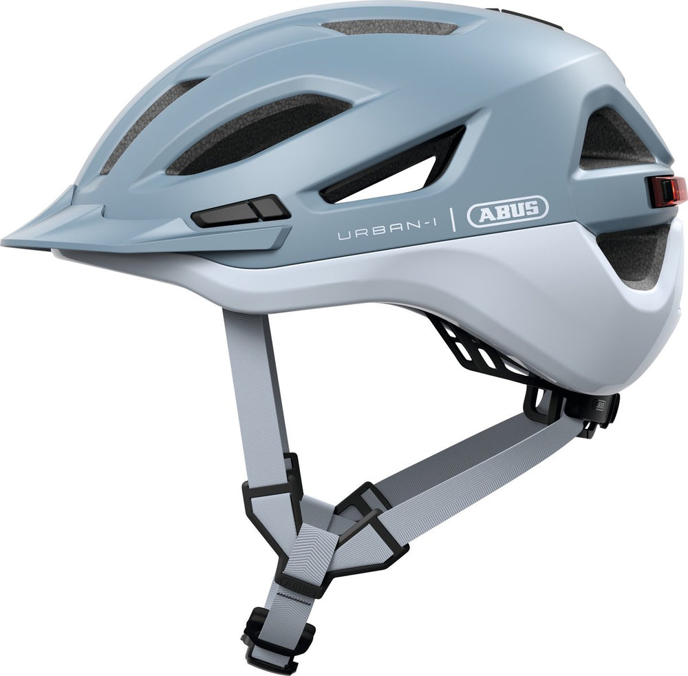 Abus fietshelm urban-i 4.0 ace glacier blue l - 57-61 cm - blauw - geschikt voor gebruik op elektrische fietsen - stadsfietsen - 300 g
