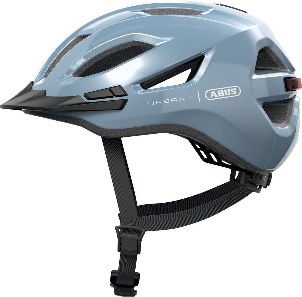 Abus fietshelm urban-i 4.0 glacier blue l - 57-61 cm - blauw - geschikt voor gebruik op elektrische fietsen - stadsfietsen - 290 g