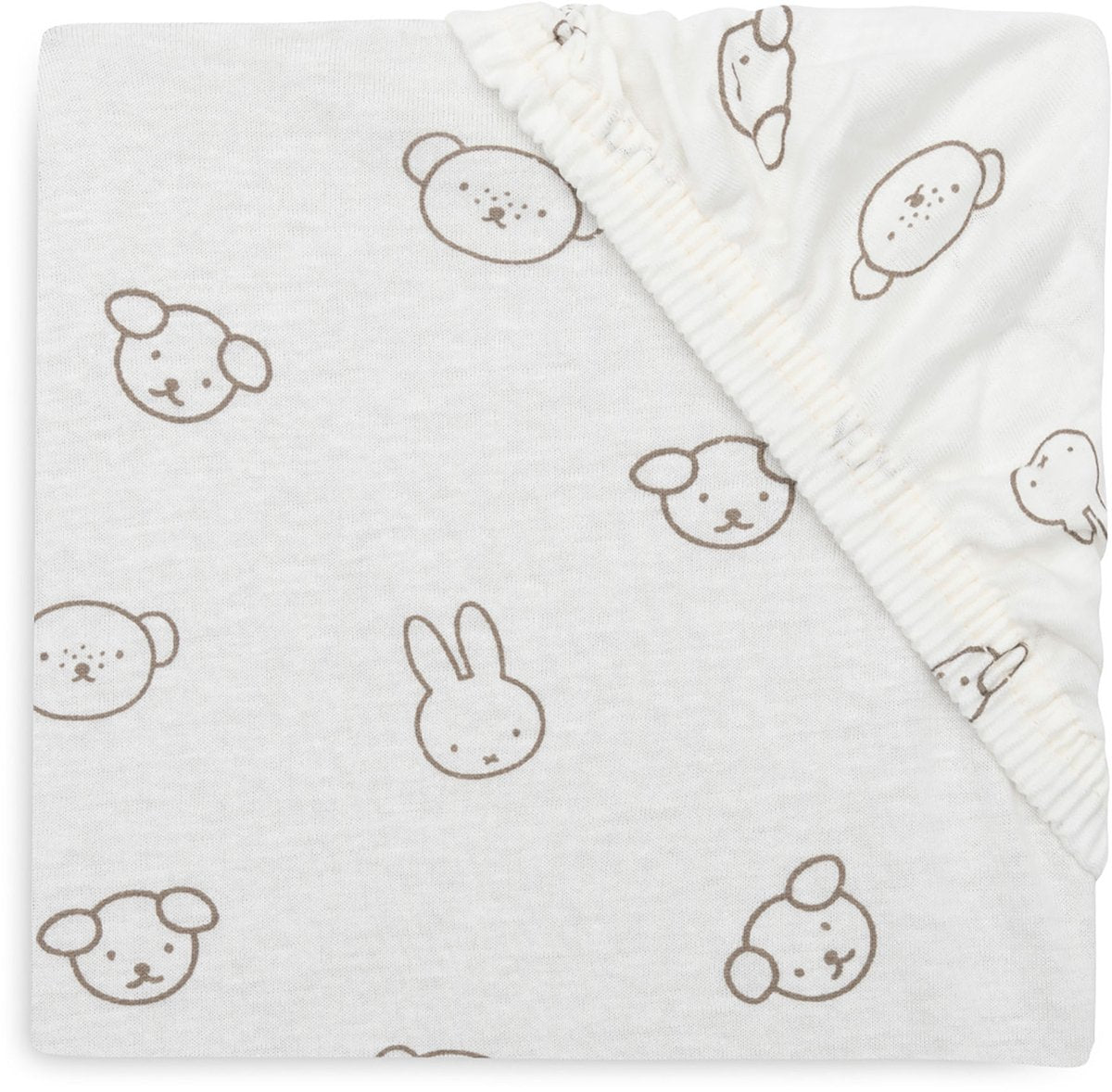 Jollein hoeslaken wieg - 40 50x80 90cm - jersey - miffy and friends