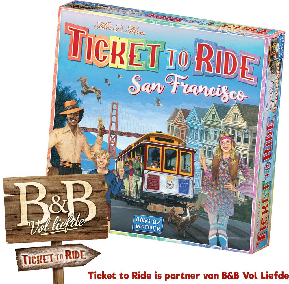 Days of wonder ticket to ride - san francisco bordspel