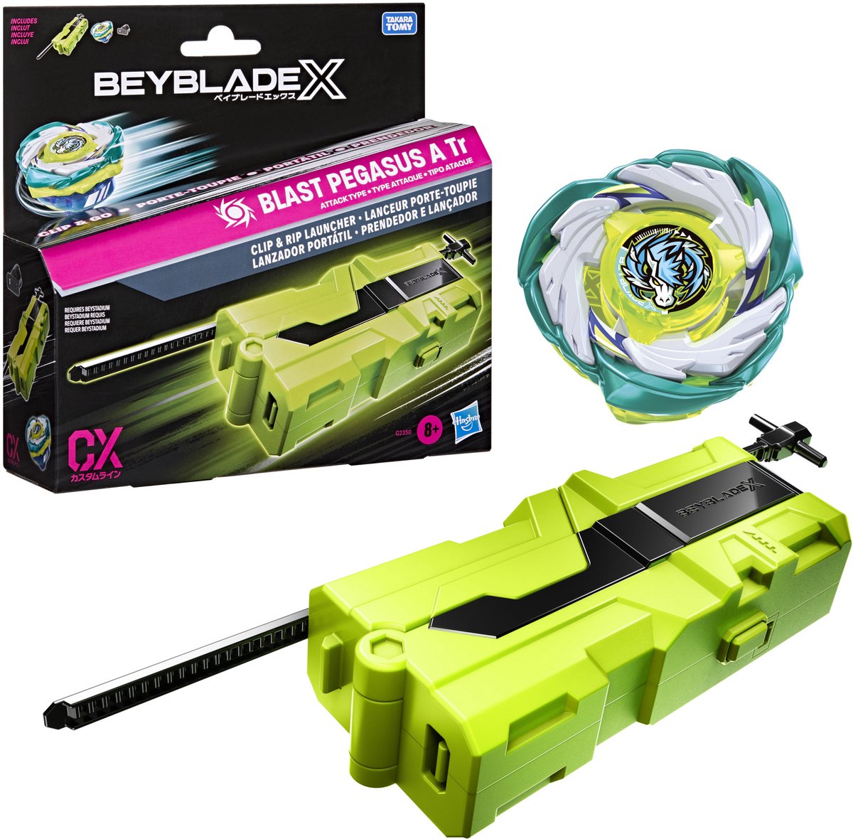 Beyblade x clip en rip - launcher set