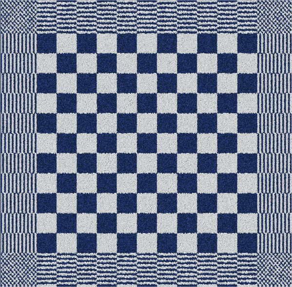 Ddddd - barbeque - 6x keukendoek - set van 6 stuks - keukenhanddoeken - 50x55cm - blauw