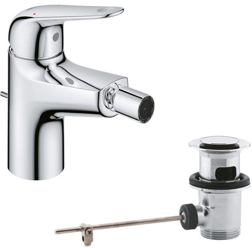 Grohe swift - bidetkraan met afvoergarnituur, chroom 24332001