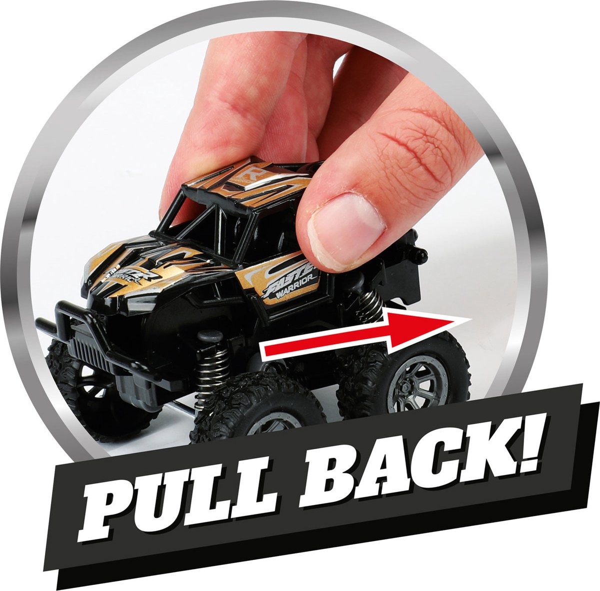 Auto's Vrachtwagens Pull-back Monster Truck 4x4