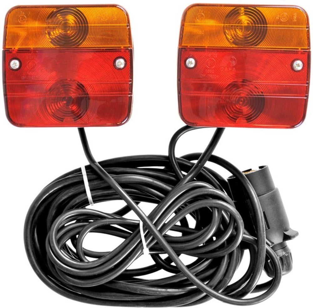 Proplus aanhangerverlichtingsset - 7,5+2,5 m kabel - magneten