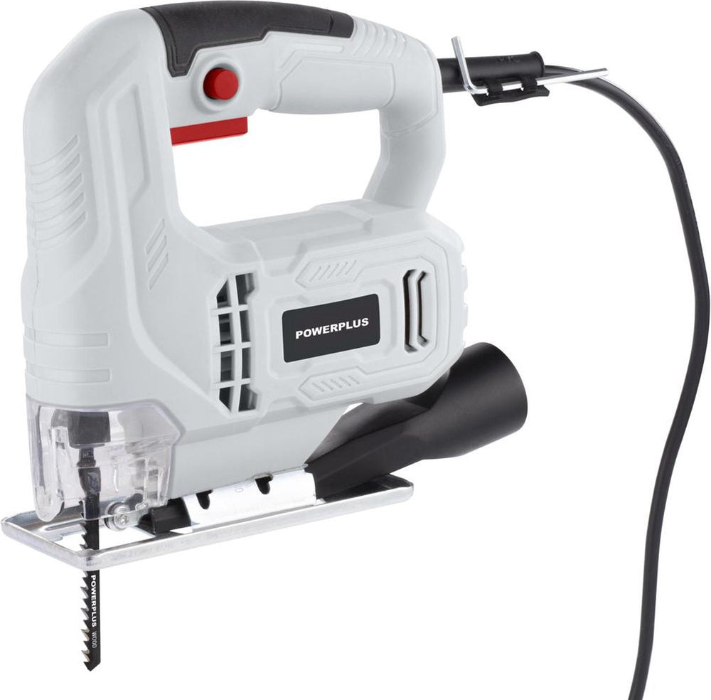 Powerplus elektrische decoupeerzaag powc20110 - 400 w zaagmachine - 3000 min - gereedschap met 2 acc.