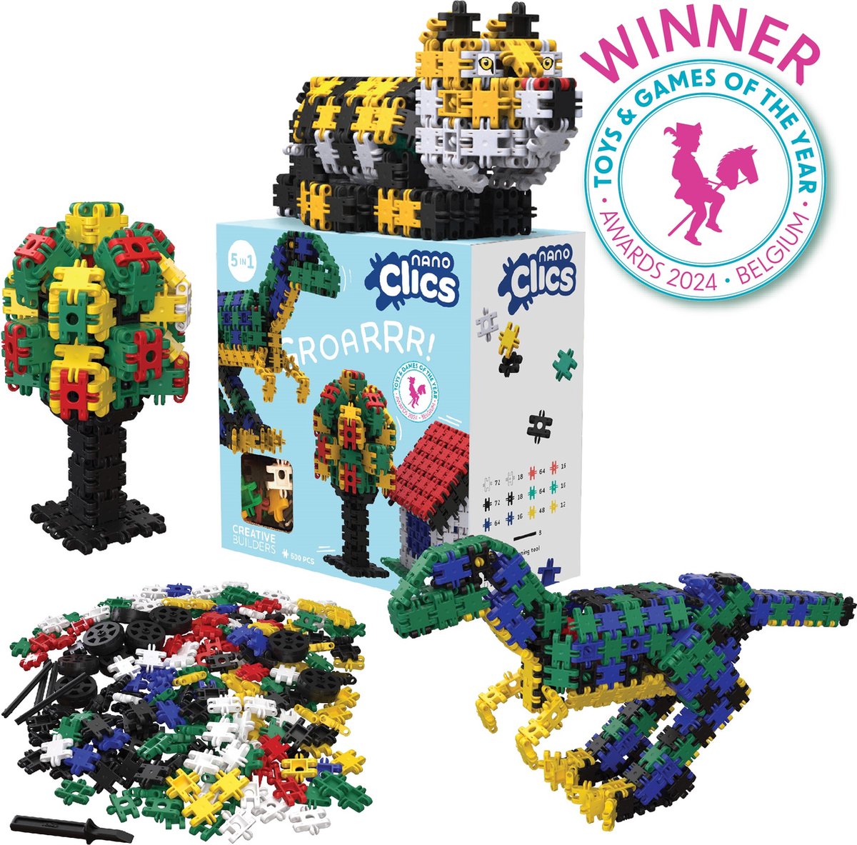 Clics nano - creatieve bouwers, 500dlg.
