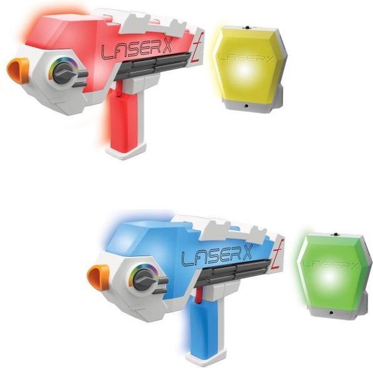 Laser x revolution double set - lasergame voor kinderen - 2 laserguns vesten