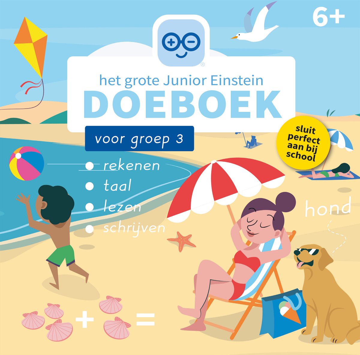 Merkloos sans marque het grote junior einstein doeboek - 6+