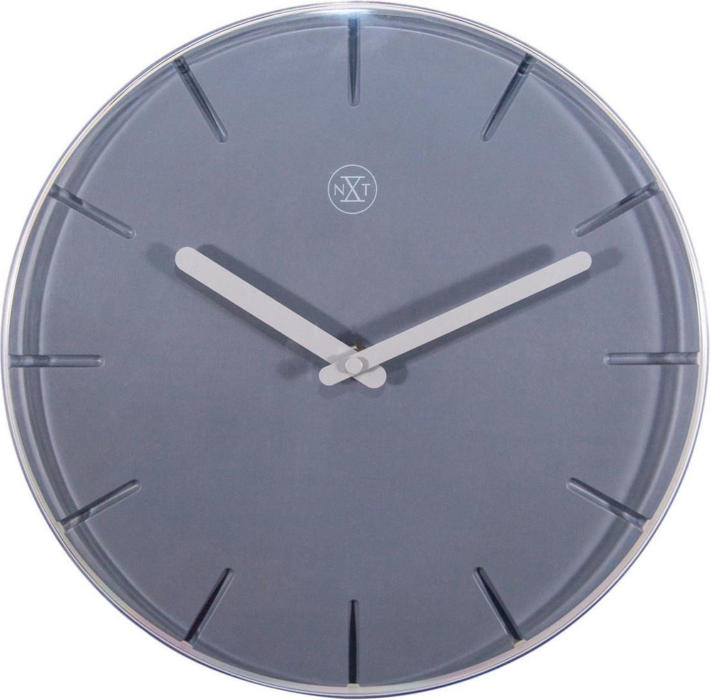 Nextime nxt sweet – wandklok – 20 cm – plastic – grijs – stil
