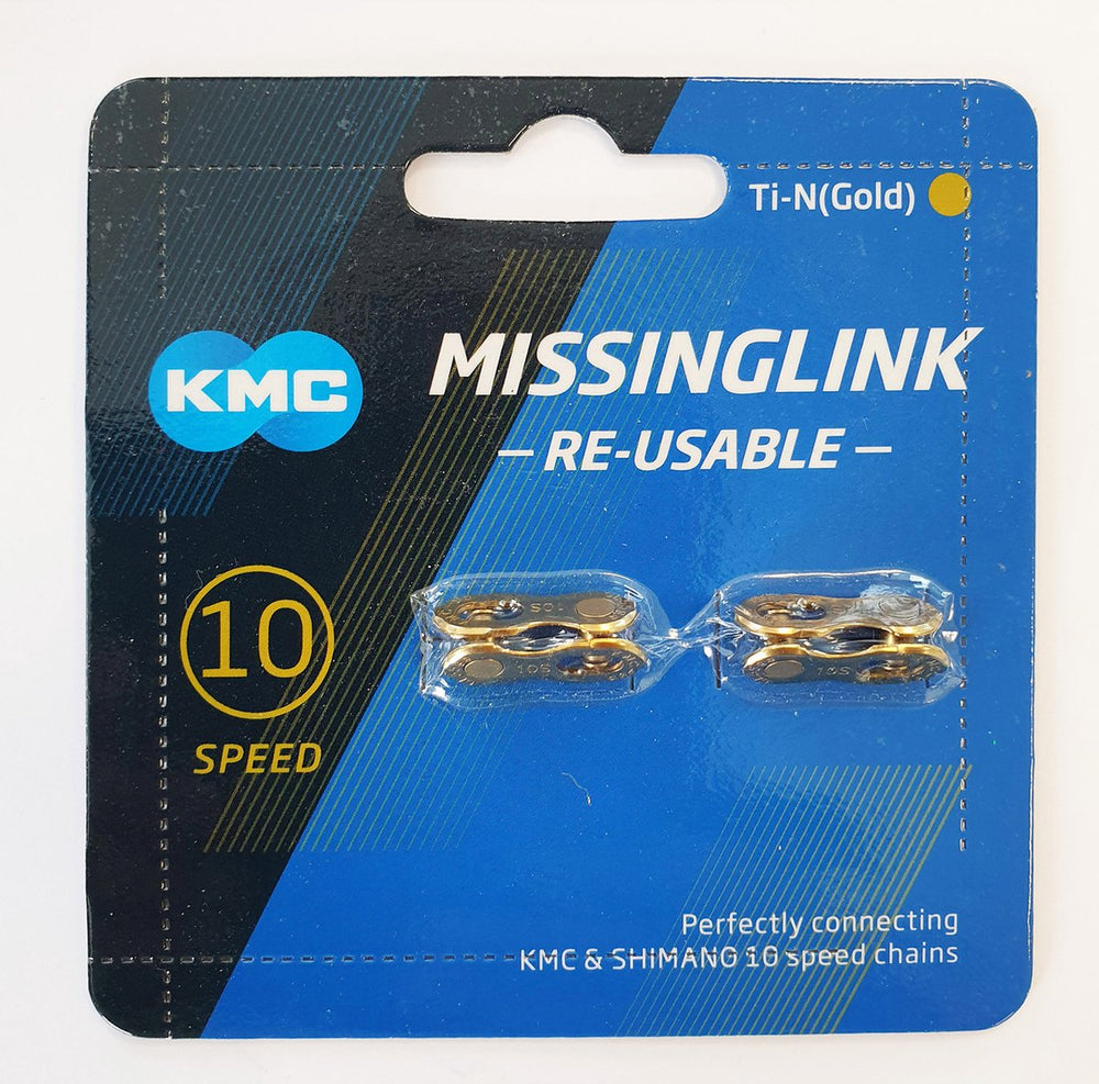 KMC Bicycle Chain MISSING LINK 10R Gold 5.88mm