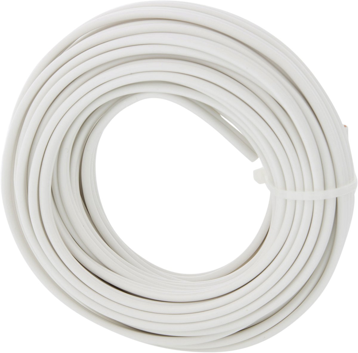 Q-link tweelingsnoer - zwakstroom tot 42 volt - 2 x 0,75 mmâ² - 10 m - wit