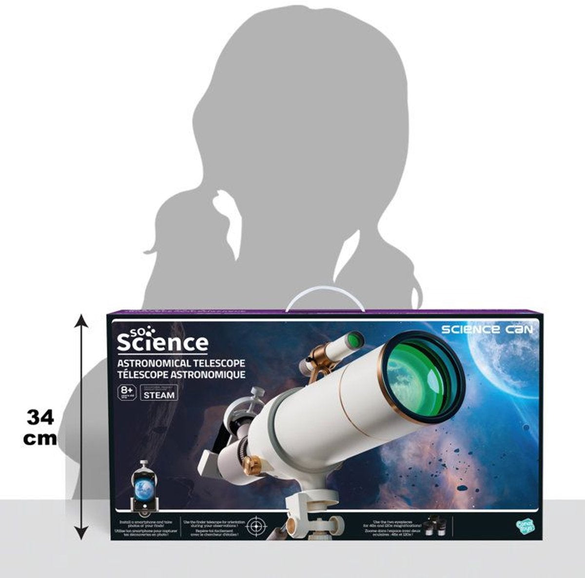 Canal toys astronomical telescope